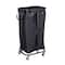 Household Essentials 30.5" Black Rolling Laundry Hamper